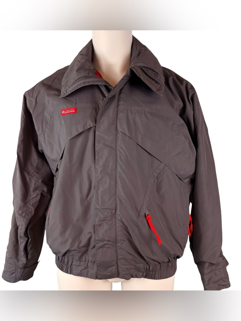 Columbia Jacket Mens Medium Whirlibird Ski Snow Winter Coat Grey